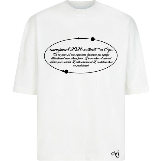 Classic white - je t'aime tee