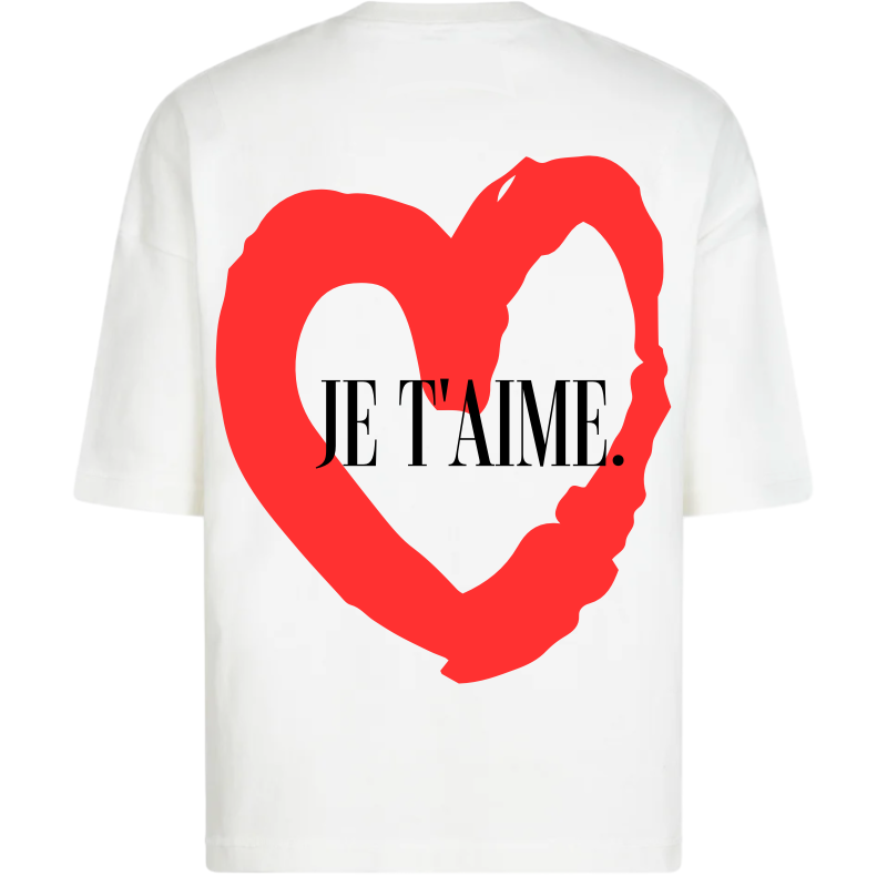 Classic white - je t'aime tee