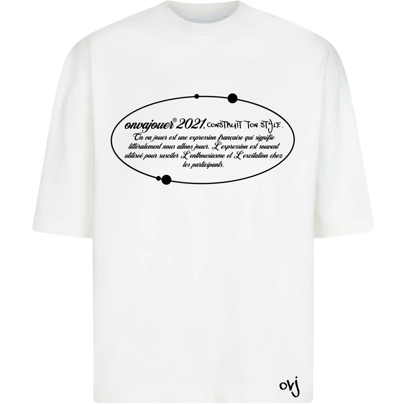 Classic white - je t'aime tee