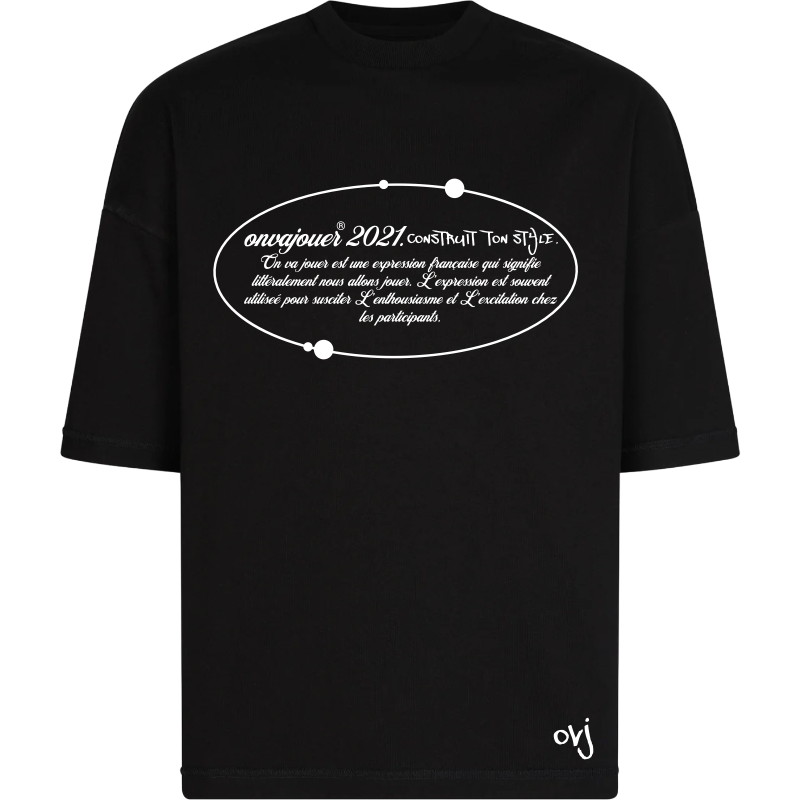 Classic black -  je t'aime tee